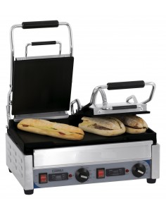 Grill Panini double Premium Lisse - Lisse avec minuteur