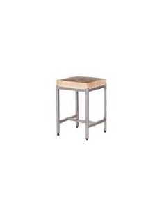 Table billot bois 500x500mm 4Pieds