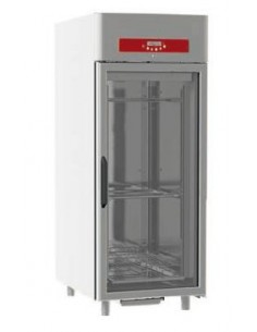 Armoire maturation Inox 750L PU75mm PVitréee Froid ventilé 680W R404A