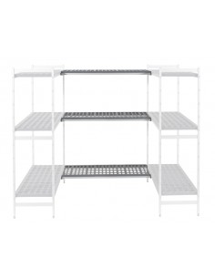 Rayonnage 2 Retours 3 Niveaux 5711 Dim L 1963 P 460 H 1685mm