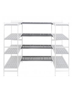 Rayonnage 2 Retours 4 Niveaux 5711 Dim L 2083 P 460 H 1685mm