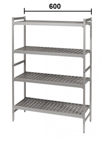 Rayonnage 4 Niveaux Dim L600 P500 H1780 mm