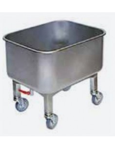 Bac roulant inox 80 litres