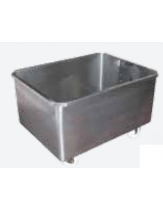 Bac roulant inox 210 litres