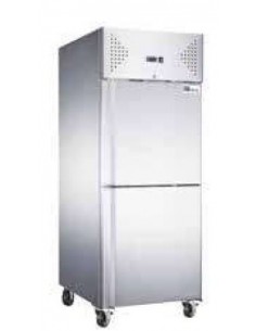 Armoire froide négative 700L inox 2 PortIllons pleins Groupe Logé