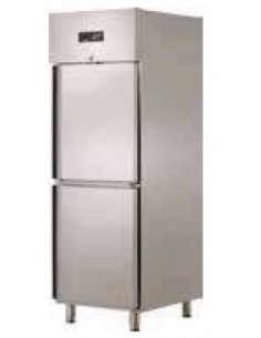 Armoire froide positive 610L inox 2 PortIllons pleins Groupe Logé