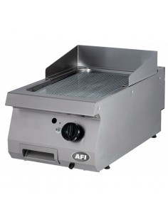 Grill gaz rainuré Acier carbone Surface utile 400 x 700mm 1 zone de cuisson P7Kw