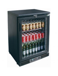 Arrière-bar Ext Noir Groupe Logé 1 Porte vitrée battante 140L