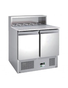 Meuble Pizza 2 portes Plan granit Sans rebord Volume 240L R290