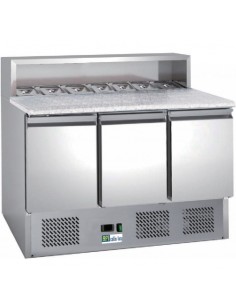 Meuble Pizza 2 portes Plan granit Sans rebord Volume 402L R290