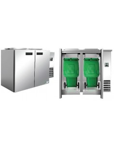 Refroidisseur de poubelle Ep45mm 660L ou 2 containers 120 litres