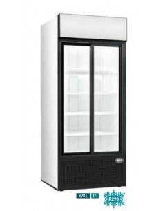 Refroidisseur de bouteilles 2 portes vitrées coulissantes 678L R290