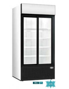 Refroidisseur de bouteilles 2 portes vitrées coulissantes 793L R290