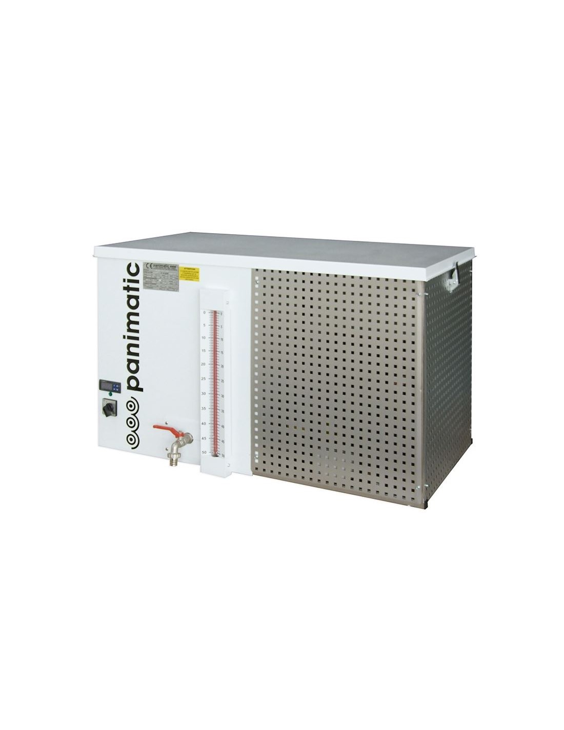 Stopper Condensation Sur Tuyau Eau Froide Refroidisseur eau Horizontal Cuve 50L Débit 50L/h de +20°C à +1°C