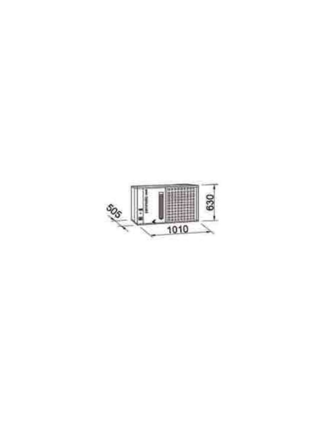 Stopper Condensation Sur Tuyau Eau Froide Refroidisseur eau Horizontal Cuve 50L Débit 50L/h de +20°C à +1°C