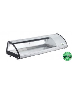 Vitrine réfrigérée Positive pour Bacs 6xGN 1/3 L1307m Hauteur 330mm