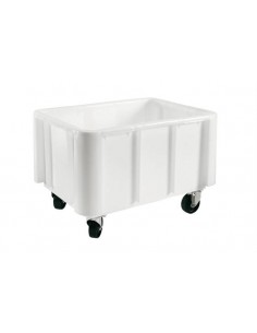 Bac grand volume 800x600mm 140 litres sur roulettes