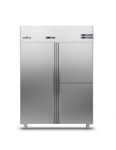 Armoire froide négative 1400L Ext Inox 3 porte portillon Groupe Logé