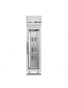 Armoire froide positive 350L Ext Inox 1 porte vitrée Groupe Logé