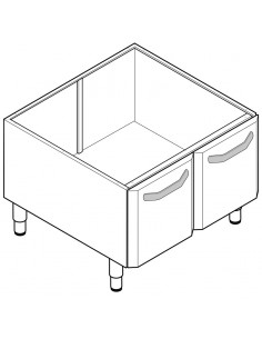 Support avec Placard 2 Portes Gamme 600