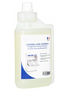 Liquide de lavage pour lave-verres 1L