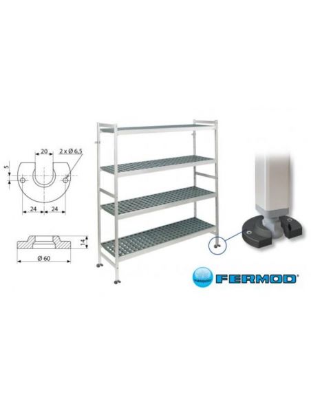 Fixation au sol Rayonnage 6622
