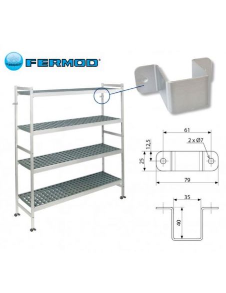 Fixation murale Rayonnage 6622